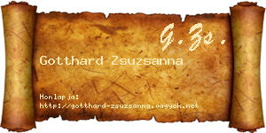 Gotthard Zsuzsanna névjegykártya