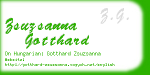 zsuzsanna gotthard business card